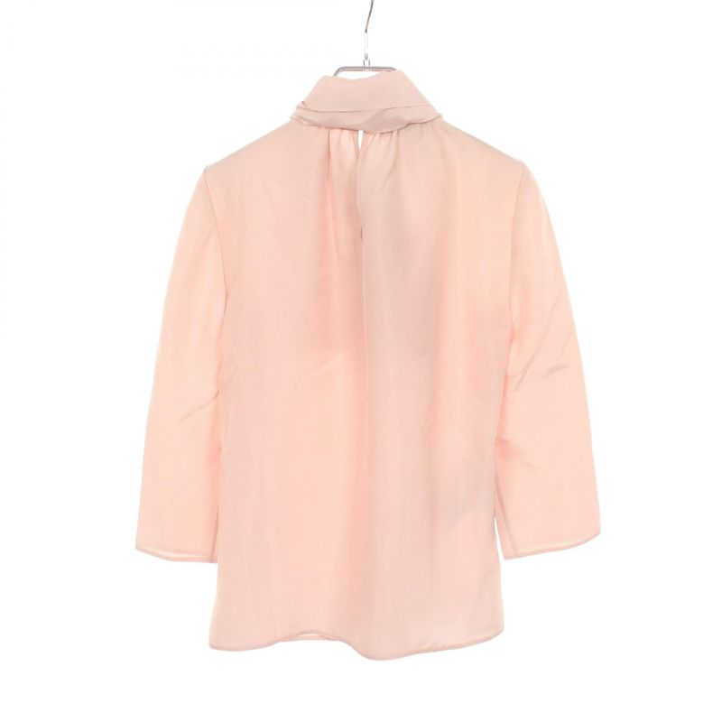 Prada Blouse Scarf Tail Silk Shirt