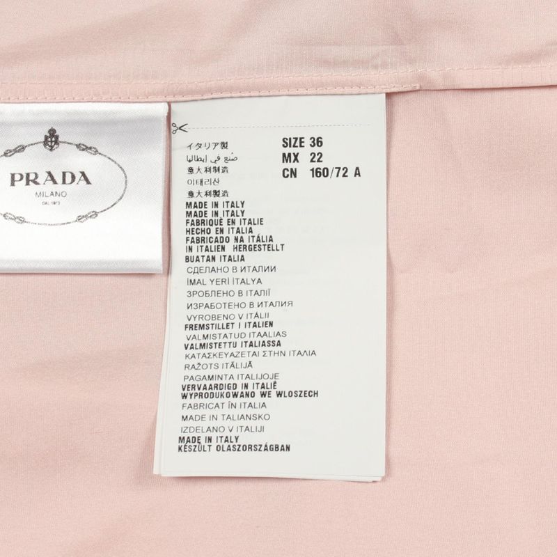 Prada Blouse Scarf Tail Silk Shirt