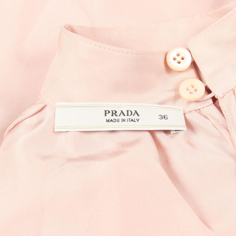 Prada Blouse Scarf Tail Silk Shirt
