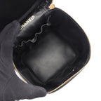 Chanel Handbag CC Logo Black Leather CC Vertical