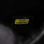 Chanel Handbag CC Logo Black Leather CC Vertical