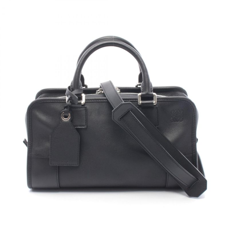 Loewe Handbag Amazona 28 Black Leather