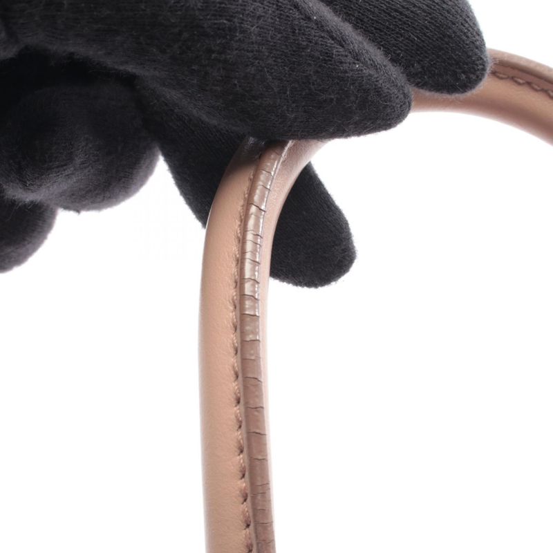 Prada Handbag Saffiano Cuir C Monochrome Beige Leather