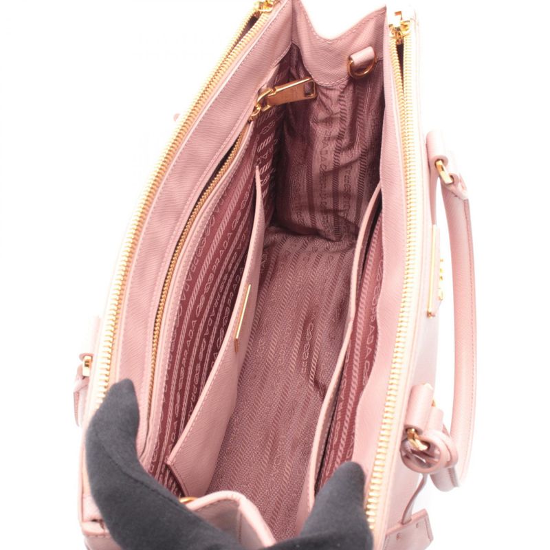 Prada Tote Saffiano Lux Galleria Large Pink Leather