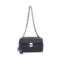 Prada Shoulder Bag Tessuto Impuntu Quilted Black Nylon Saffiano Leather