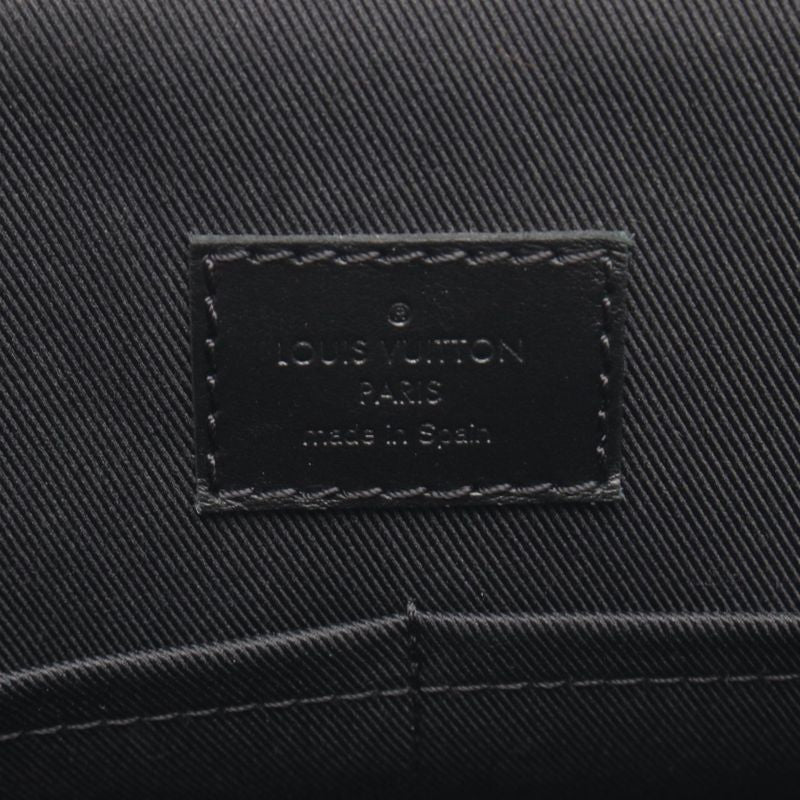 Louis Vuitton Shoulder Bag Saumur Messenger Noir Black Canvas