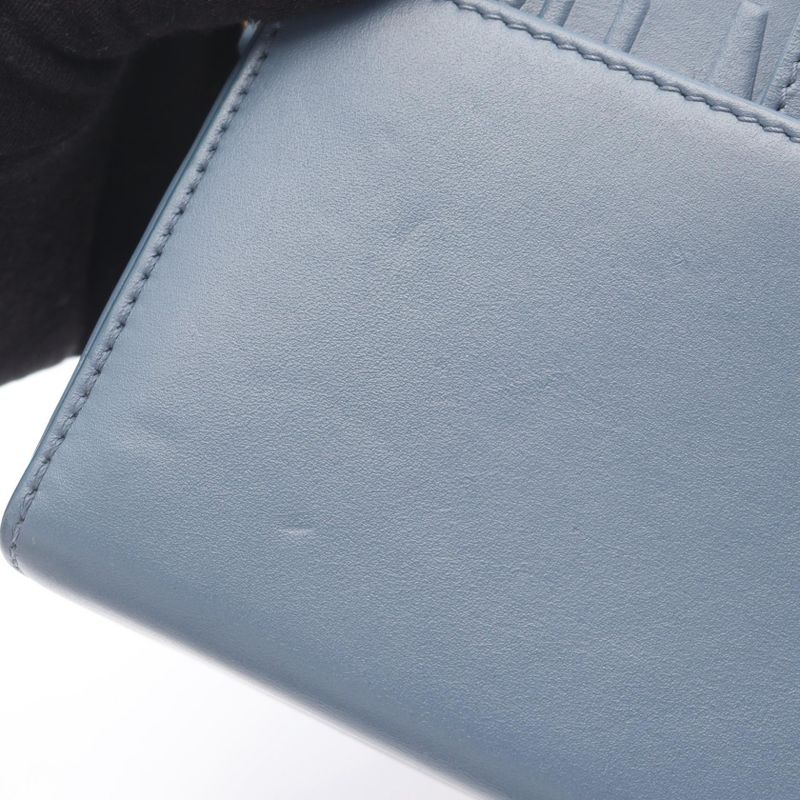 Dior Shoulder Bag 30 Montaigne Box Blue Gray Leather