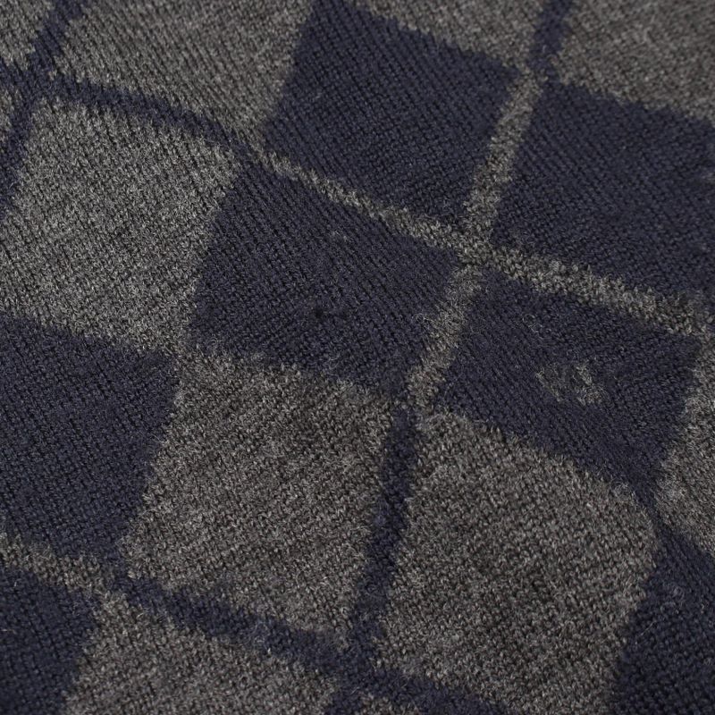 Fendi Knit FF Agile Wool Sweater Graybased Navybased