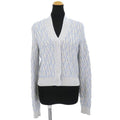 Fendi Cardigan Silk Wool Light Blue
