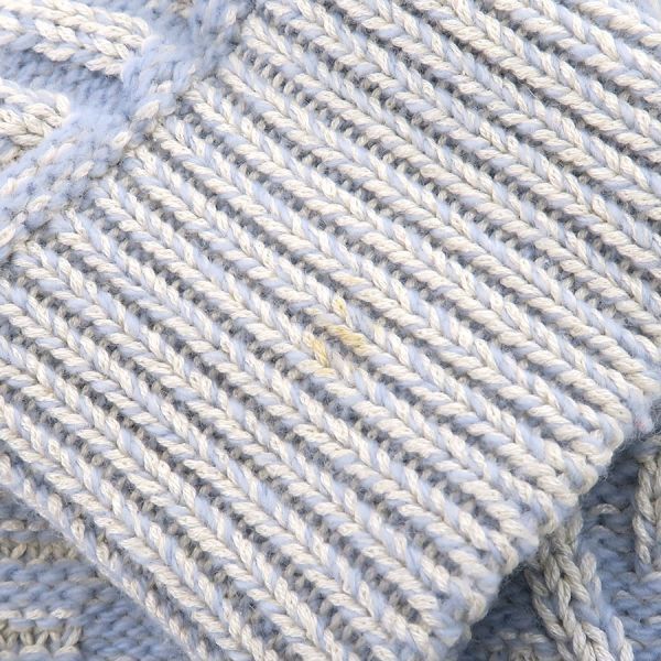 Fendi Cardigan Silk Wool Light Blue