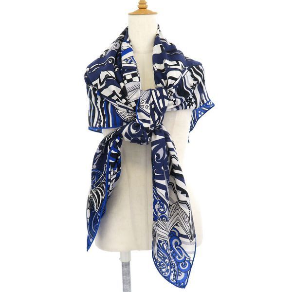 Hermes Carre Geant Cashmere Silk Scarf