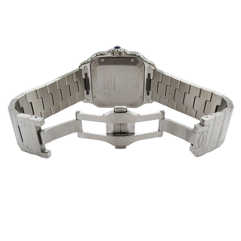 Cartier Watch Santos LM Date Automatic Winding at Stainless Steel Dial