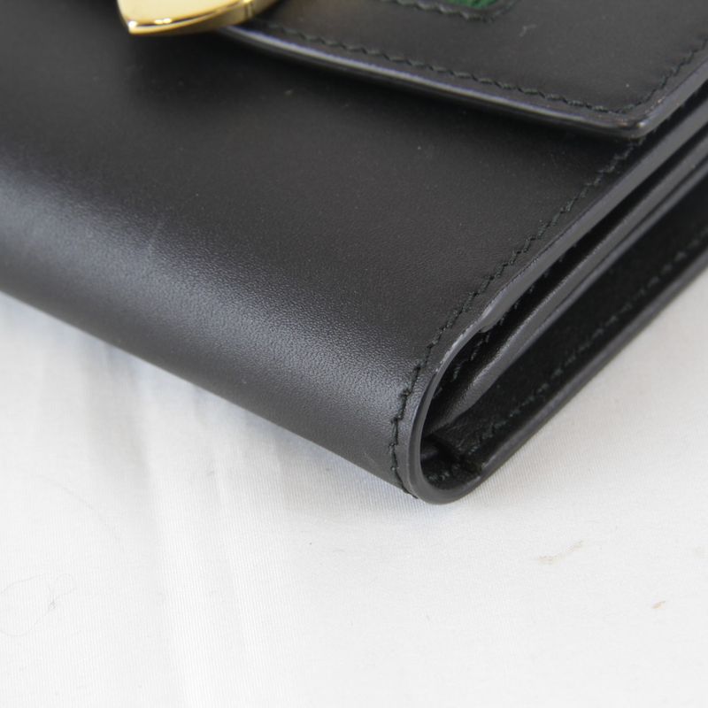 Gucci Sylvie Webline Trifold Wallet Compact