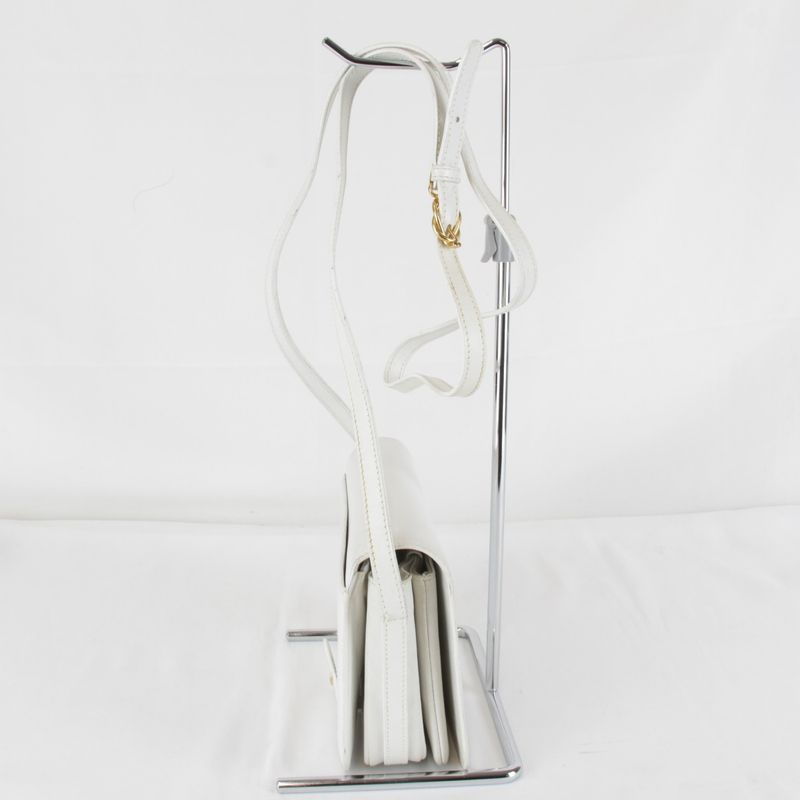 Gucci Vintage Shoulder Bag Leather White High