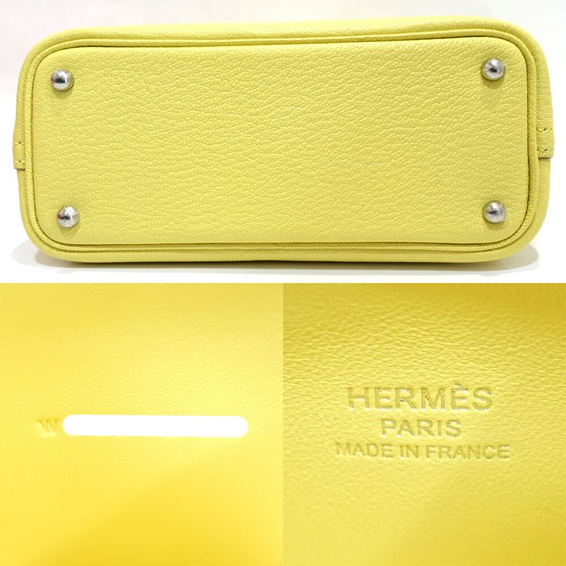 Hermes Bolide Mini Manufactured Chevre Lime Handbag