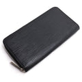 Louis Vuitton Zippy Wallet Zip Around Epi Black