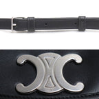 Celine Besace Triomphe Shoulder Bag Black