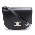 Celine Besace Triomphe Shoulder Bag Black
