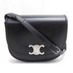 Celine Besace Triomphe Shoulder Bag Black