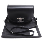 Celine Besace Triomphe Shoulder Bag Black