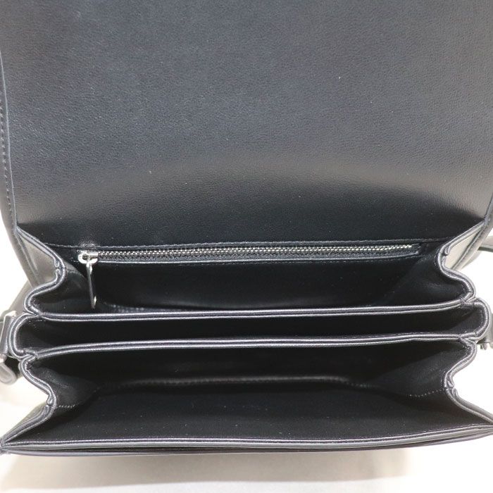 Celine Besace Triomphe Shoulder Bag Black