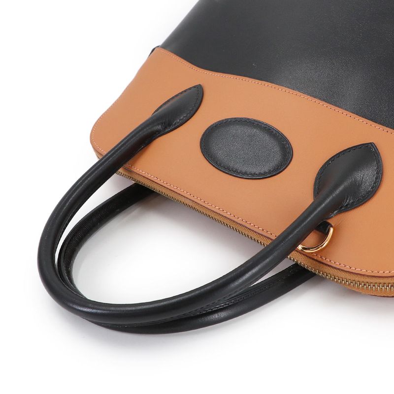 Hermes Bolide 31 2-Way Bag Box Calf Chamonix Black Natural