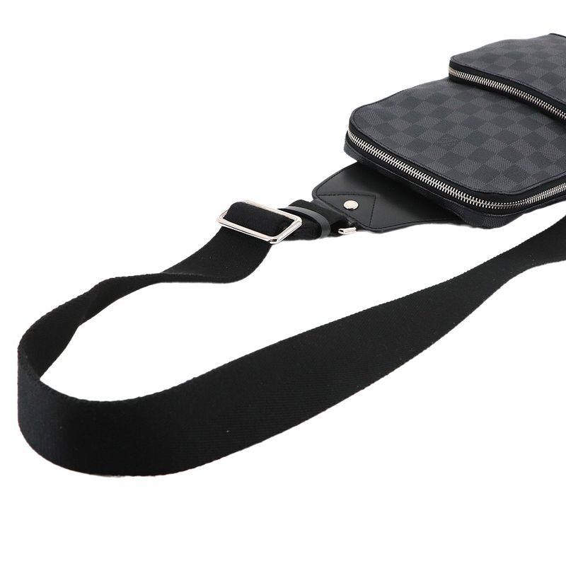 Louis Vuitton Damier Graphite Avenue Ring Body Shoulder Bag Black