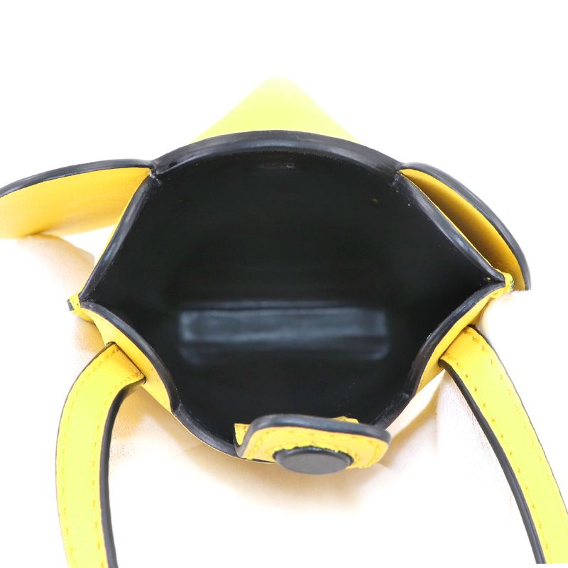 Loewe Elephant Pocket Shoulder Bag Leather Yellow