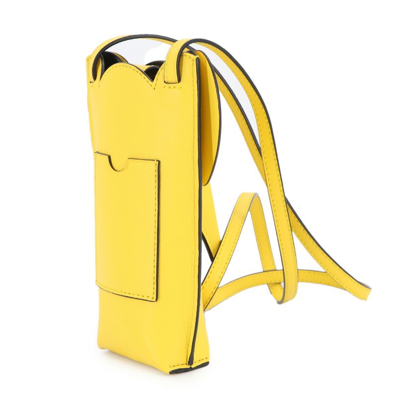 Loewe Elephant Pocket Shoulder Bag Leather Yellow