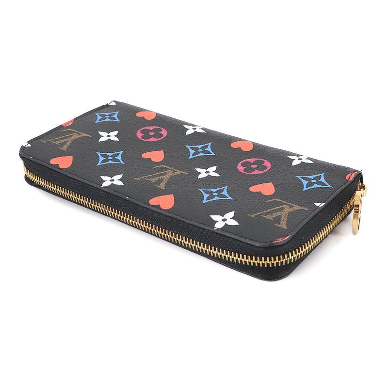 Louis Vuitton Game on Monogram Zippy Wallet Zip Around Noir Black