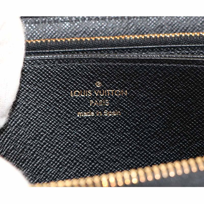 Louis Vuitton Game on Monogram Zippy Wallet Zip Around Noir Black