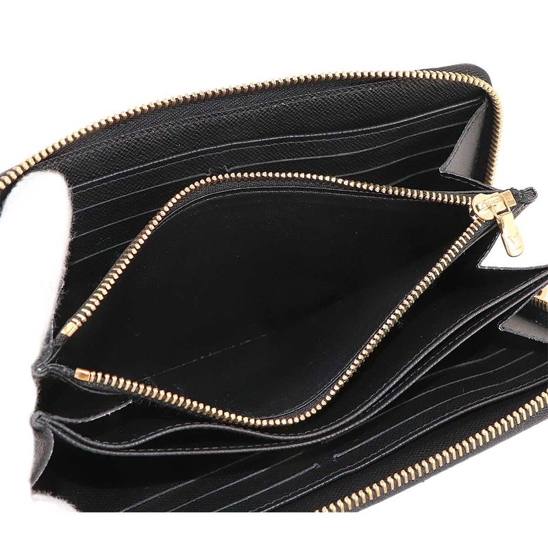 Louis Vuitton Game on Monogram Zippy Wallet Zip Around Noir Black