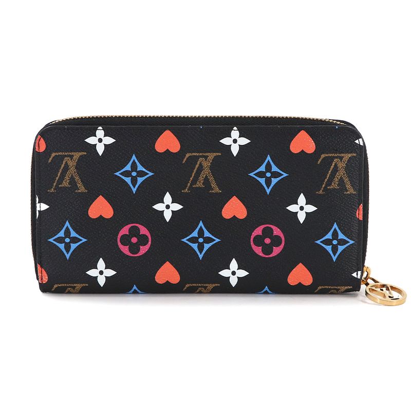 Louis Vuitton Game on Monogram Zippy Wallet Zip Around Noir Black