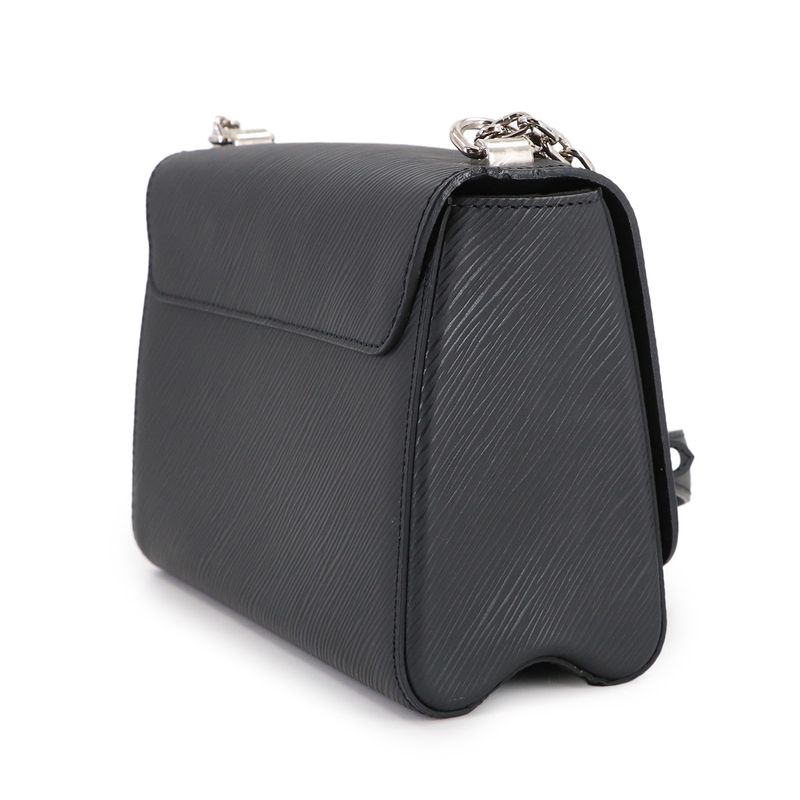 Louis Vuitton Epi Twist MM Chain Shoulder Bag Leather Noir Black