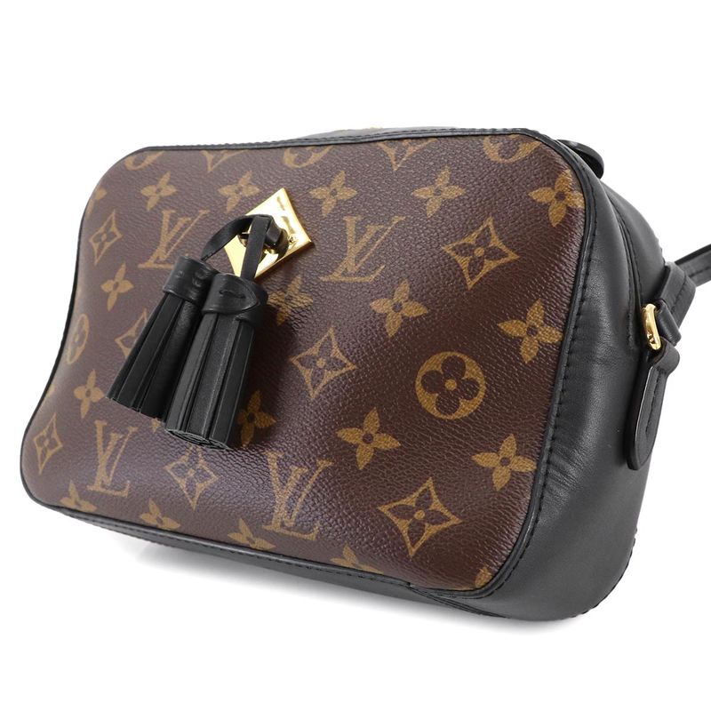 Louis Vuitton Monogram Saintonge Shoulder Bag Leather Noir Black