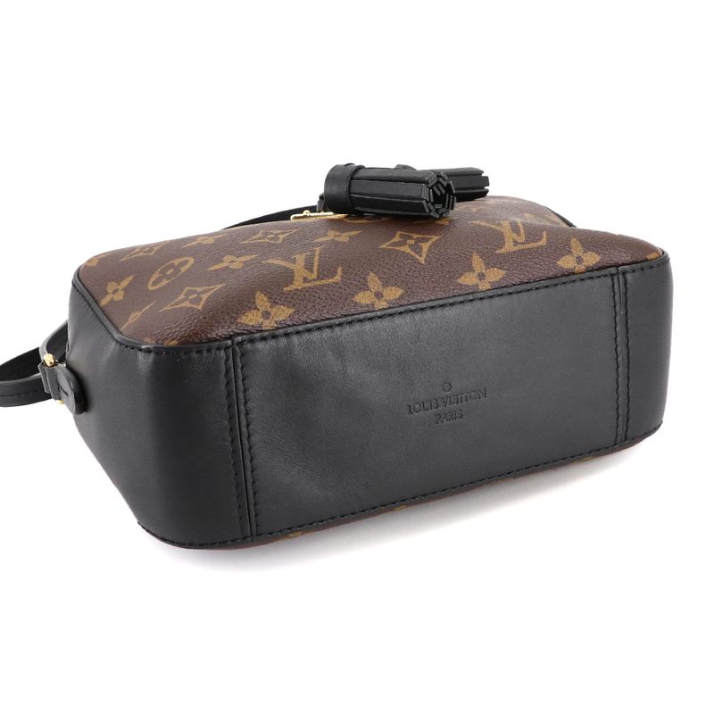 Louis Vuitton Monogram Saintonge Shoulder Bag Leather Noir Black