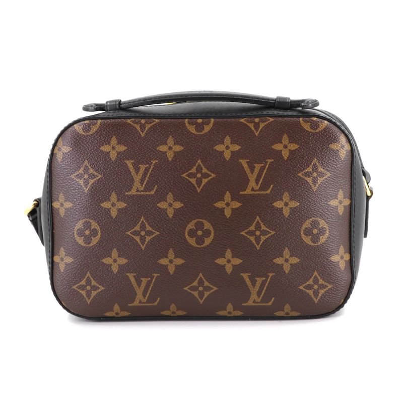 Louis Vuitton Monogram Saintonge Shoulder Bag Leather Noir Black