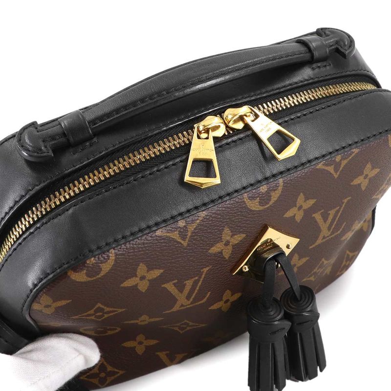 Louis Vuitton Monogram Saintonge Shoulder Bag Leather Noir Black