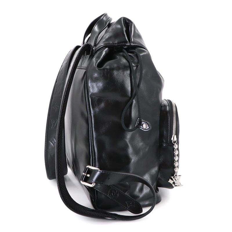 Louis Vuitton Montsouris Cargo Backpack Leather Main Item: Black