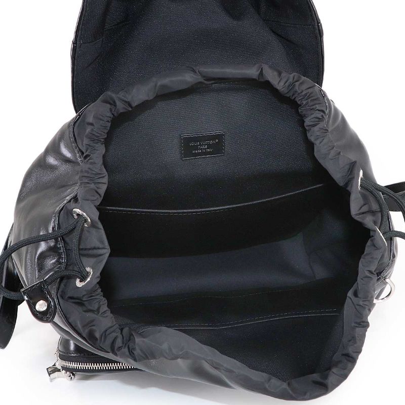Louis Vuitton Montsouris Cargo Backpack Leather Main Item: Black
