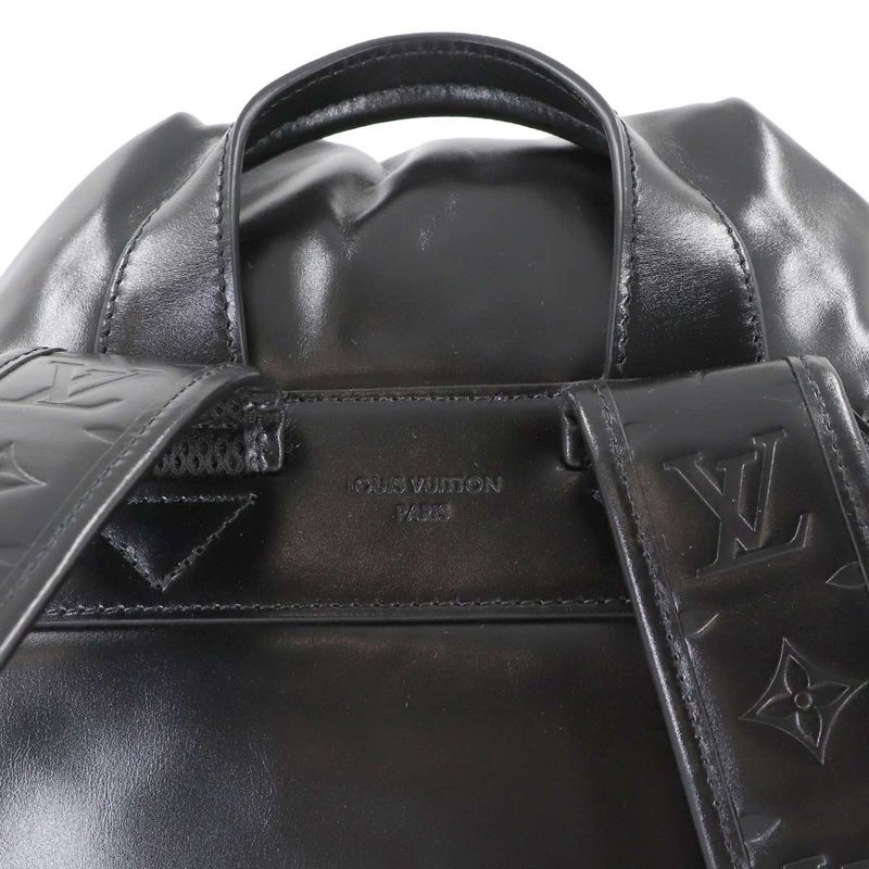 Louis Vuitton Montsouris Cargo Backpack Leather Main Item: Black
