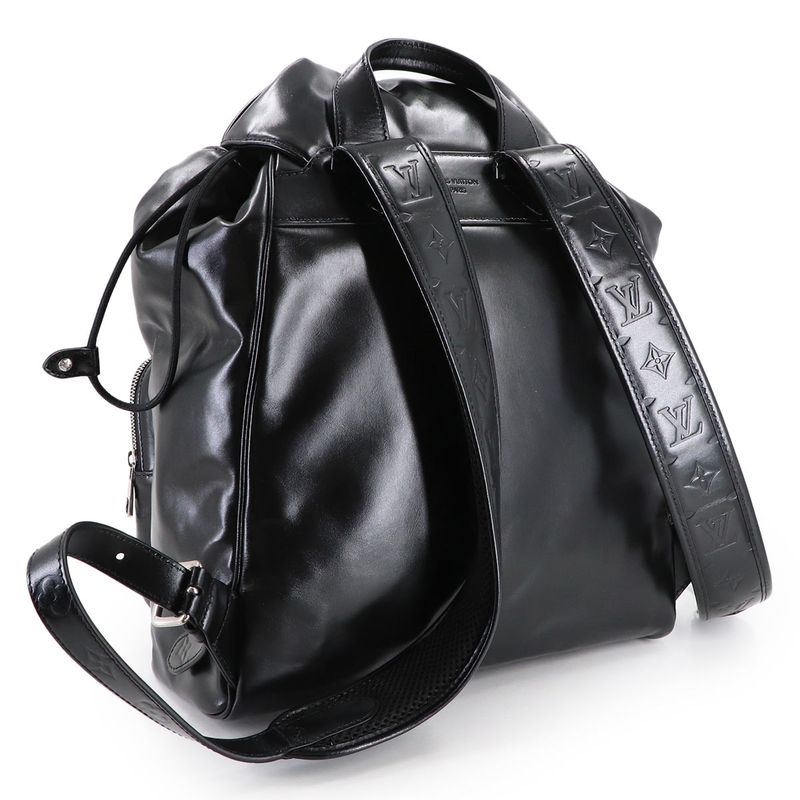 Louis Vuitton Montsouris Cargo Backpack Leather Main Item: Black