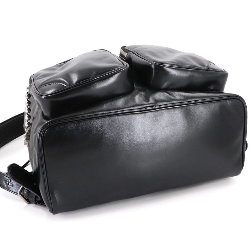 Louis Vuitton Montsouris Cargo Backpack Leather Main Item: Black