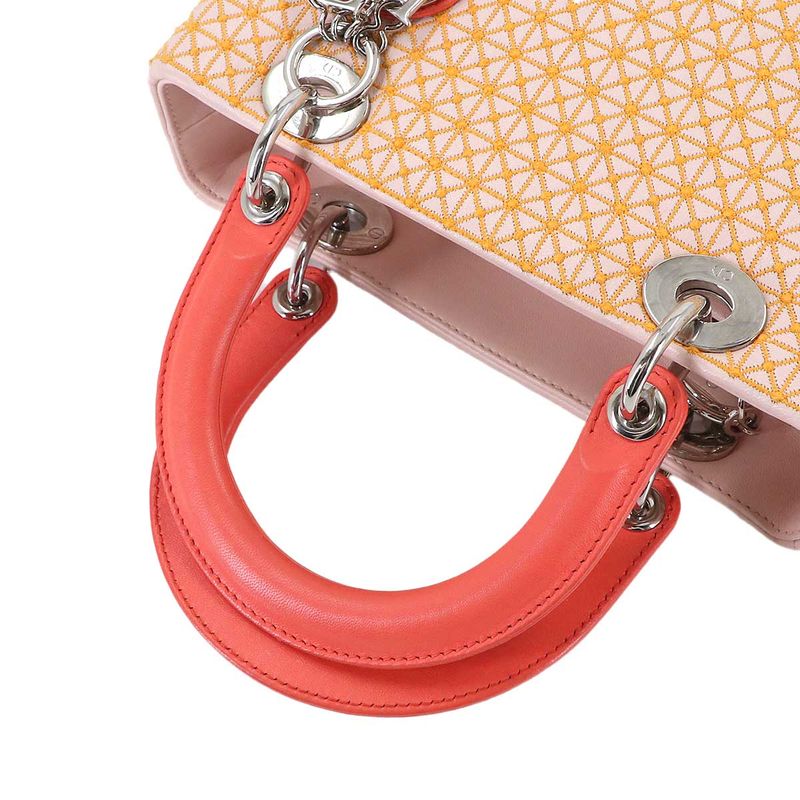 Dior 2-Way Bag Leather Main Item: Pink Orange