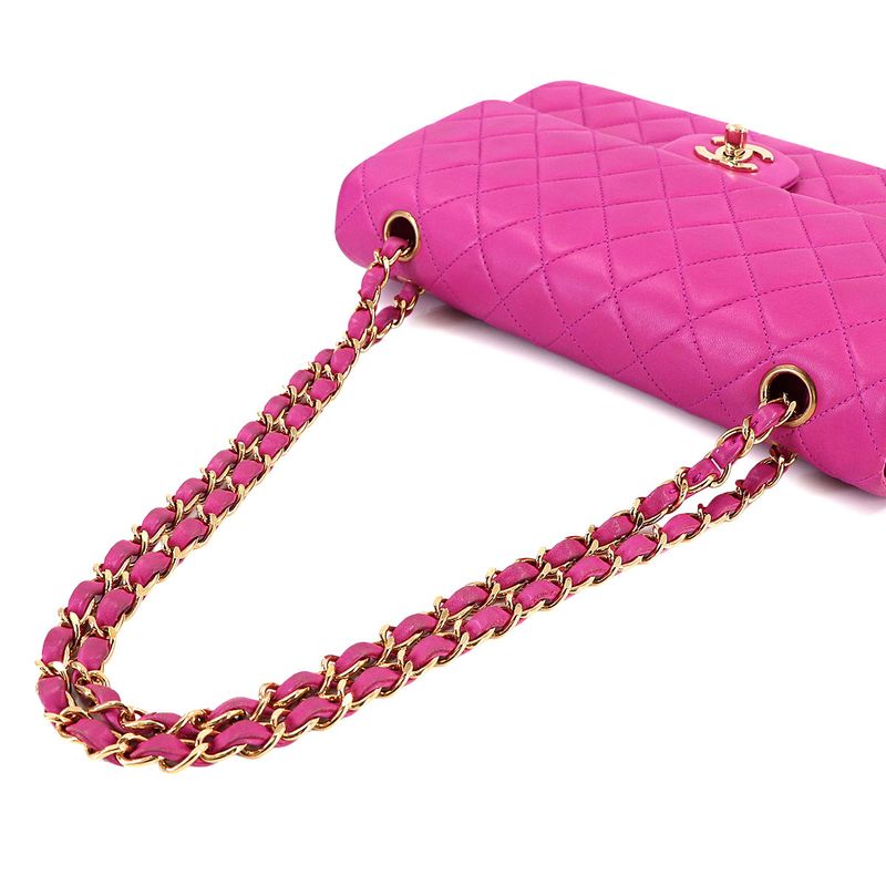 Chanel Quilted 25 Chain Shoulder Bag Lambskin Pink Gold Main Item: