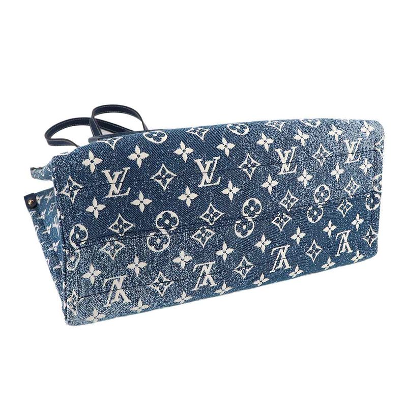 Louis Vuitton Monogram Jacquard Denim on the Go MM 2-Way Tote