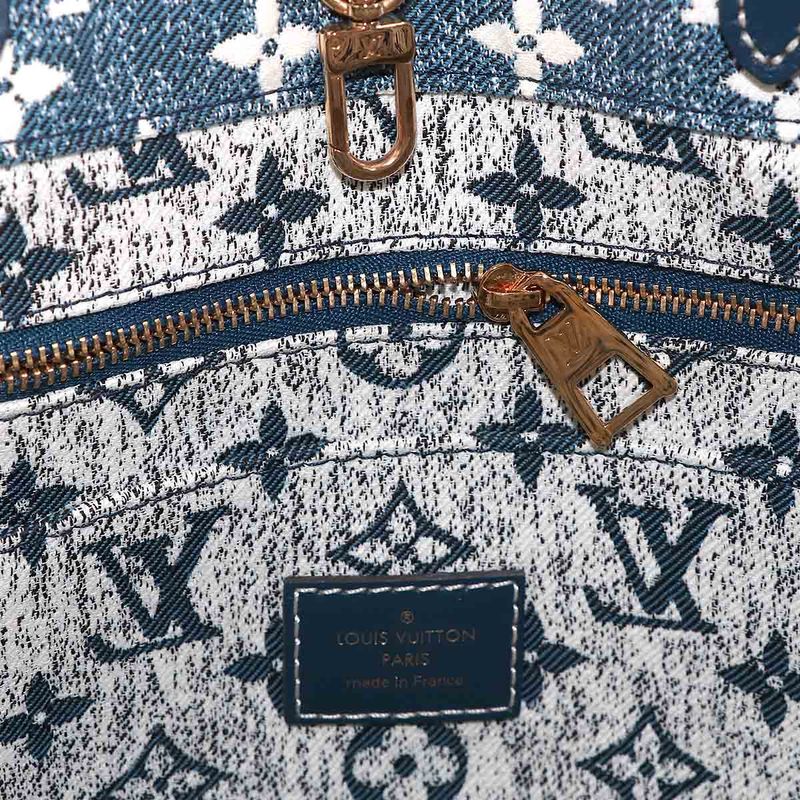 Louis Vuitton Monogram Jacquard Denim on the Go MM 2-Way Tote
