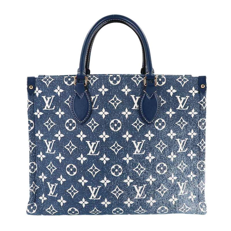 Louis Vuitton Monogram Jacquard Denim on the Go MM 2-Way Tote
