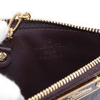 Louis Vuitton Monogram Vernis Pochette Cles NM Coin Case Leather Main Item :amarante