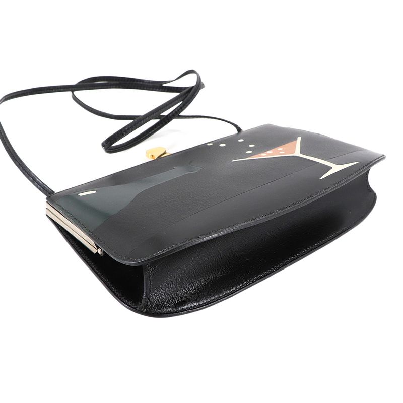 Hermes Sac Amaris Champagne Shoulder Bag Box Calf Black Main Item: